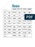 Horario Chidoris