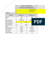 Matriz de Seleccion de Proveedores Toff Export SAC