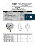 FICHA TECNICA Genebre - Manometro Caja Inox - 3822N
