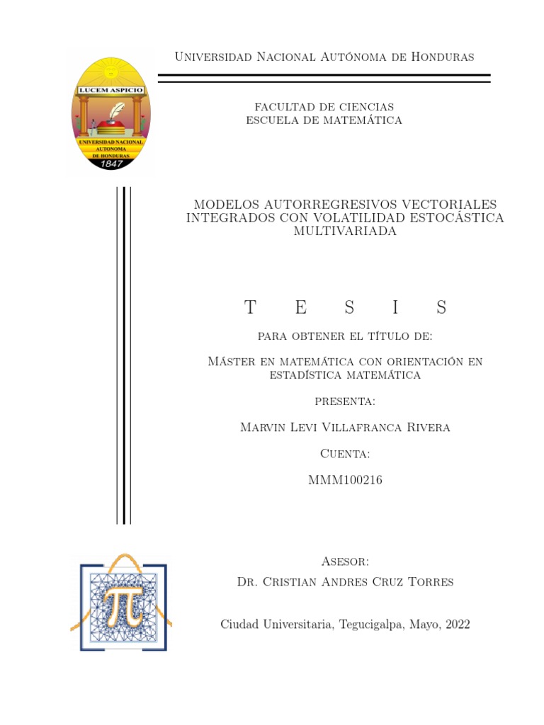 Modelos Autorregresivos Vectoriales PDF Volatilidad (Finanzas