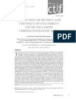 Prediction of Density and Viscosity of Colombian Crude Oils From Chromatographic Data