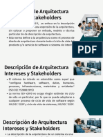 Descripción Arquitectura, Stakeholders e Intereses