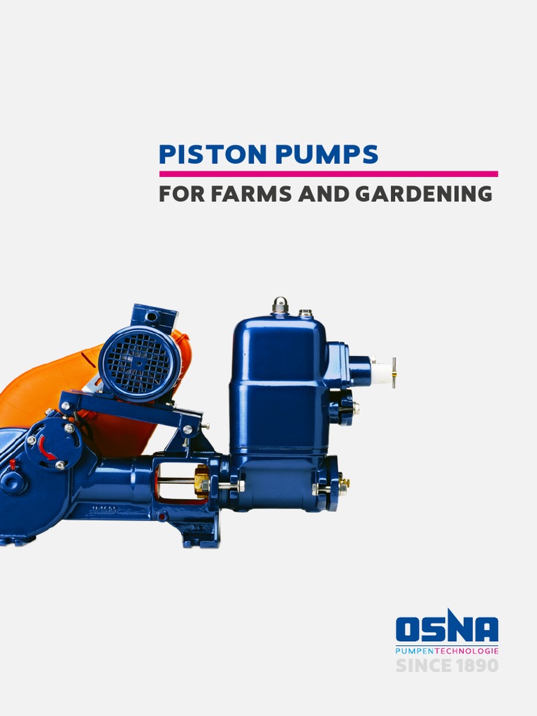 OSNA Piston Pumps for Agriculture | PDF | Pump | Piston