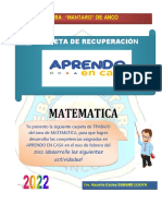 Carpeta de Trabajo Matematica 2022.