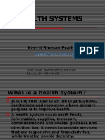Health Systems: Keerti Bhusan Pradhan