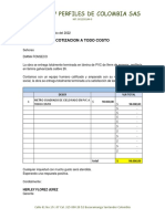 Drywall y perfiles de Colombia SAS - Cotización todo costo cielo raso PVC 98000