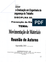 APOSTILA MOVIMENTAÇÃO DE MATERIAIS - 1ª PARTE