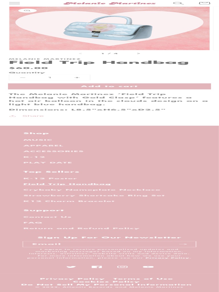 Field Trip Handbag Melanie Martinez PDF