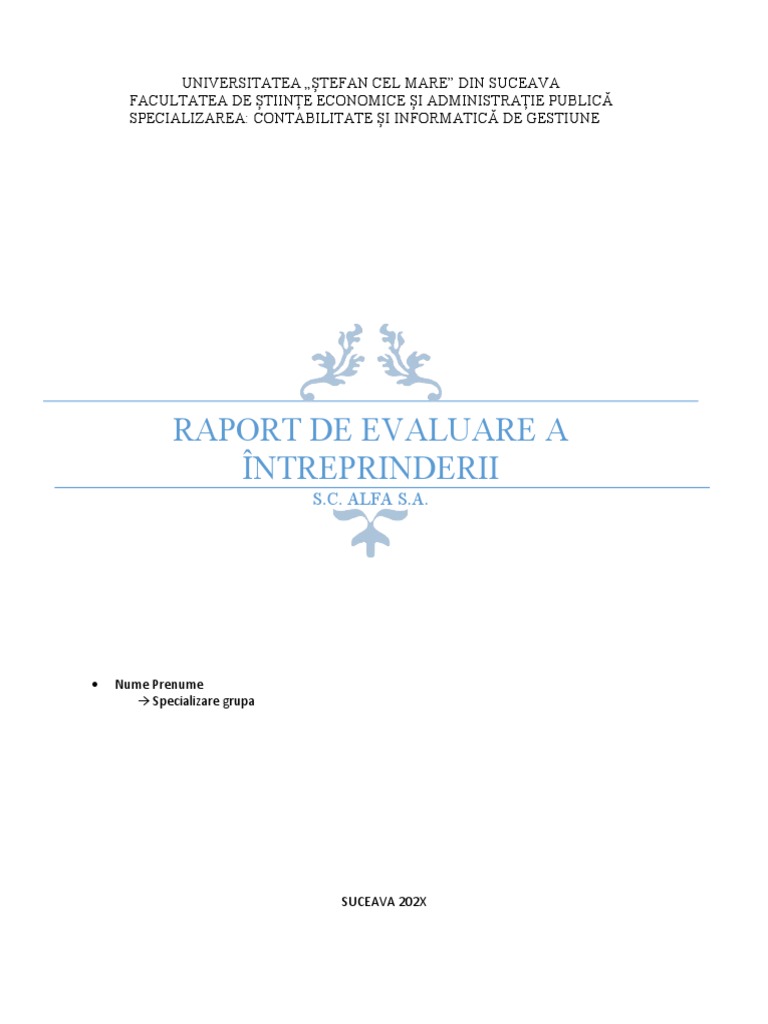 Model-Proiect ALFA | PDF