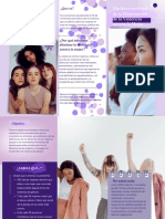 Lilac White Royal Purple Nonprofit Racial Justice Photocentric Charity Brochure