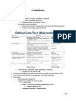 Pain Sedation and Delirium Topic Discussion