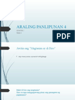 ARALING PANLIPUNAN 4-Week 4