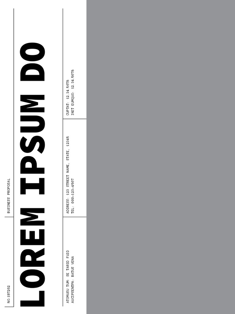Design Template For Indesign Bold Letters PDF