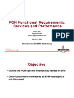 PON Functional Requirements: Services and Performance