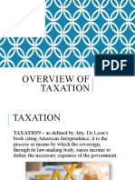 Overview of Taxation