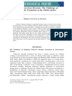 Flesher (2010) Creating Cohesion From Diversity. The Challenge Ofcollective Identity Formation in The Global JusticeMovement