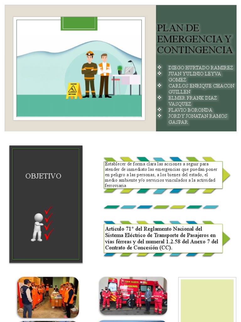 Plan de Emergencia y Contingencia | PDF | Transporte