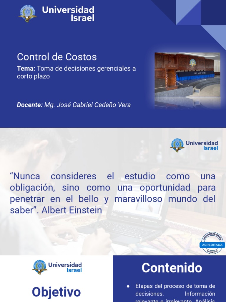 Control de costos para la toma de decisiones gerenciales a corto plazo ...