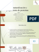 4.4 Desnaturalizacion y Plegamiento de Las Proteinas