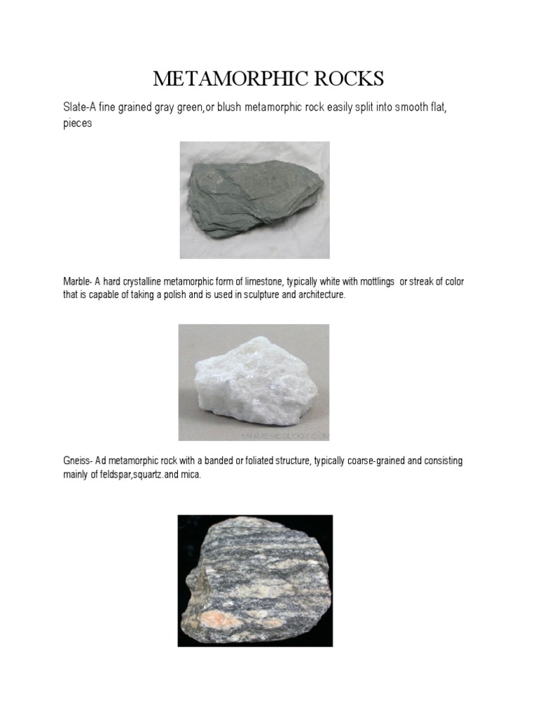 Metamorphic Rocks Overview | PDF
