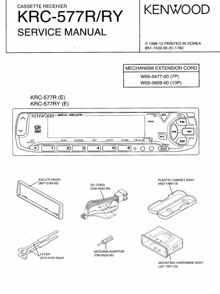 Câble ISO Autoradio Pour Kenwood KRC-577R/578R/579B/579R - Neuf, Marque TechExpert