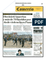 Portadas de Diarios Del 10 Ene 23 Lima