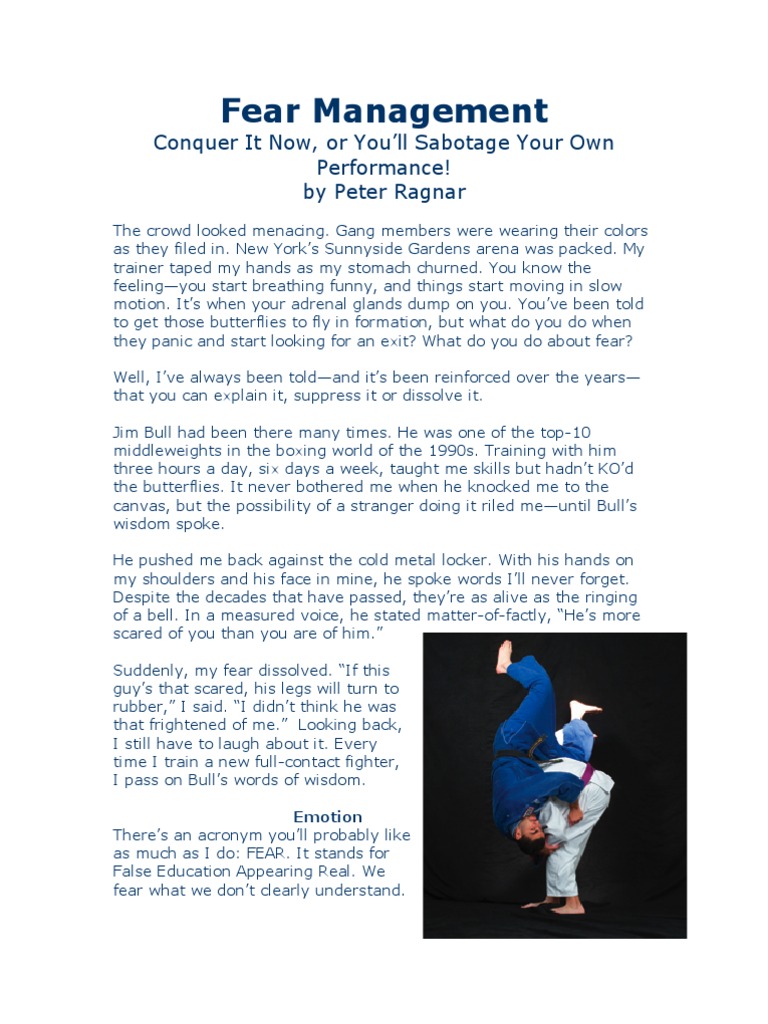 Fear Management Grappling Breathing Free 30day Trial Scribd