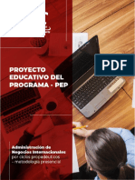 Optimización  del PEP en Administración de Negocios Internacionales