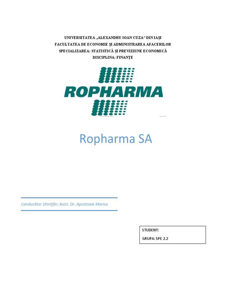 Ropharma SA | PDF