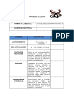 PROGRAMA ANALITICO Boceto