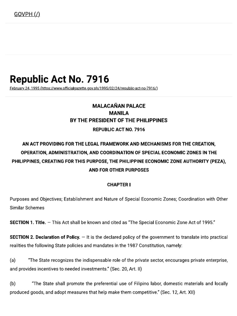 Peza - Ra # 7916 | PDF