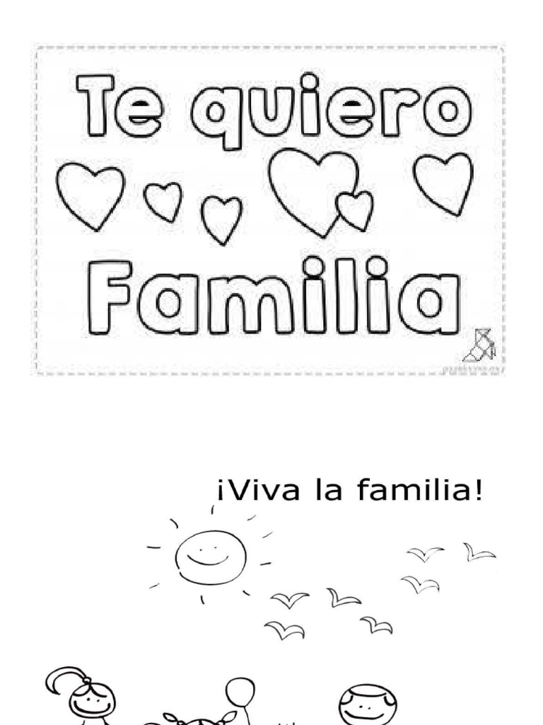 Para Colorear de La Familia | PDF