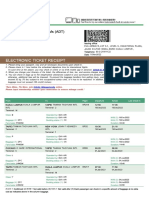 EVA Air Electronic Ticket-EMD Receipt For GAN KUM MAY 5368AG