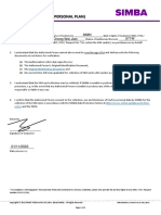 SIM Collection: Authorisation Form (Personal Plan)