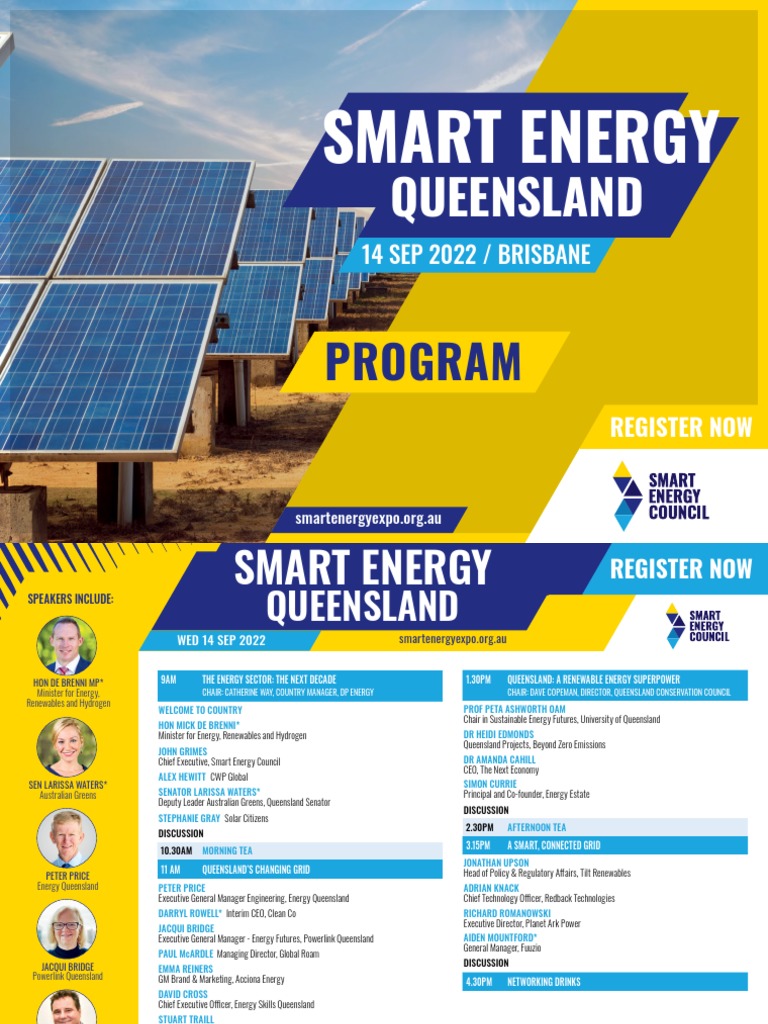 Program - 2022 QLD Conference - 1 | PDF | Renewable Energy ...