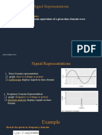 Signal Representations: Time to Frequency Domain Conversion