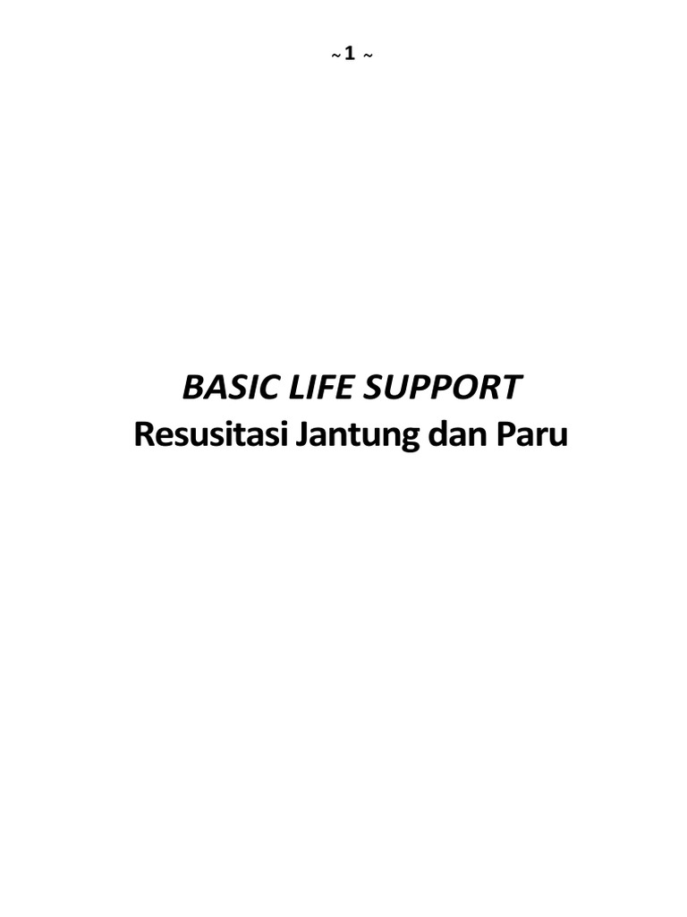Panduan Bantuan Hidup Dasar | PDF