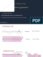 Forms of Amplitude Modulation - PPTM