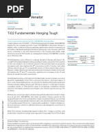 Deutsche Bank VNTR Venator TiO2 Fundamentals Hanging Tough