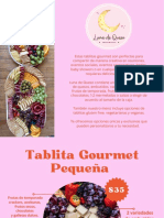 Tablitas Gourmet personalizadas para todo tipo de eventos