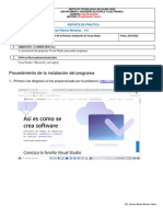 Practica 1. Instalación de Visual Studio