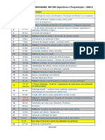 INF1202 Cronograma e Conteúdos