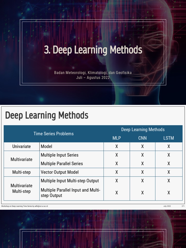 Deep Learning Methods | PDF | Time Series | Deep Learning