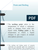 Melting Point and Boiling Point