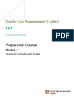 TKT Module 1 (Introduction and Advice For The Test)