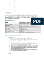 Vivek Kant - Senior Automation - QAE - 10y