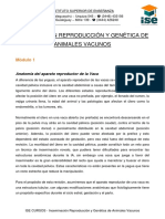 Inseminación Reproducción Y Genética de Animales Vacunos: Módulo 1