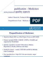 WHO Medicines Assessment Quality