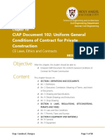 MODULE 3-CHAPTER 10 CIAP Document 102, Uniform General Conditions of Contract For Private Construction