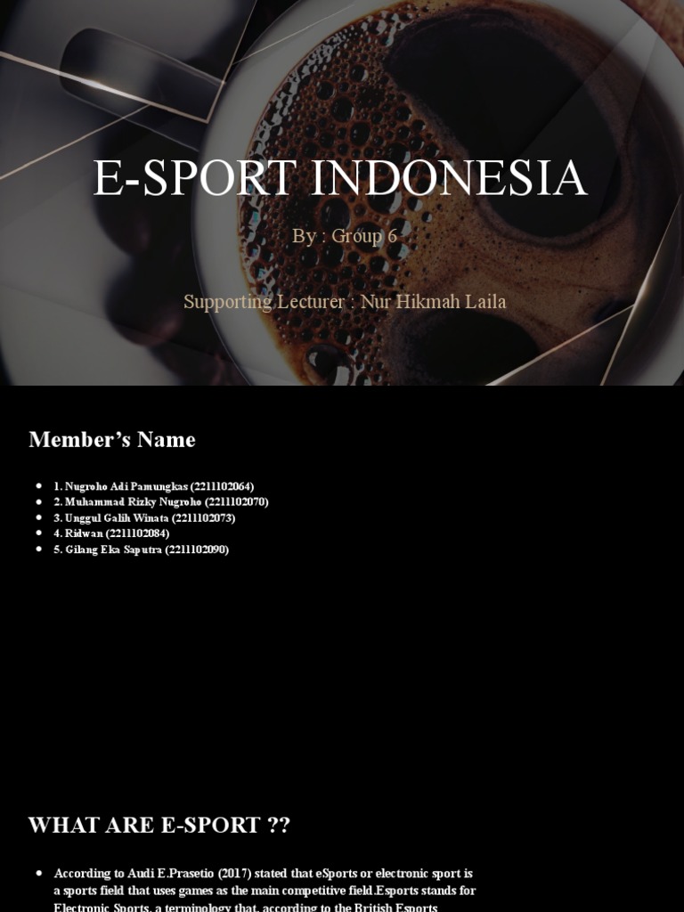 E Sport Indonesia Pdf Virtual Reality Mass Media